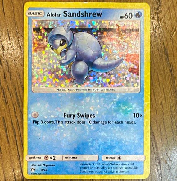 The Pokémon Company Alolan Sandshrew 004/012 Holo Promo EN McDonald's 2019 60HP