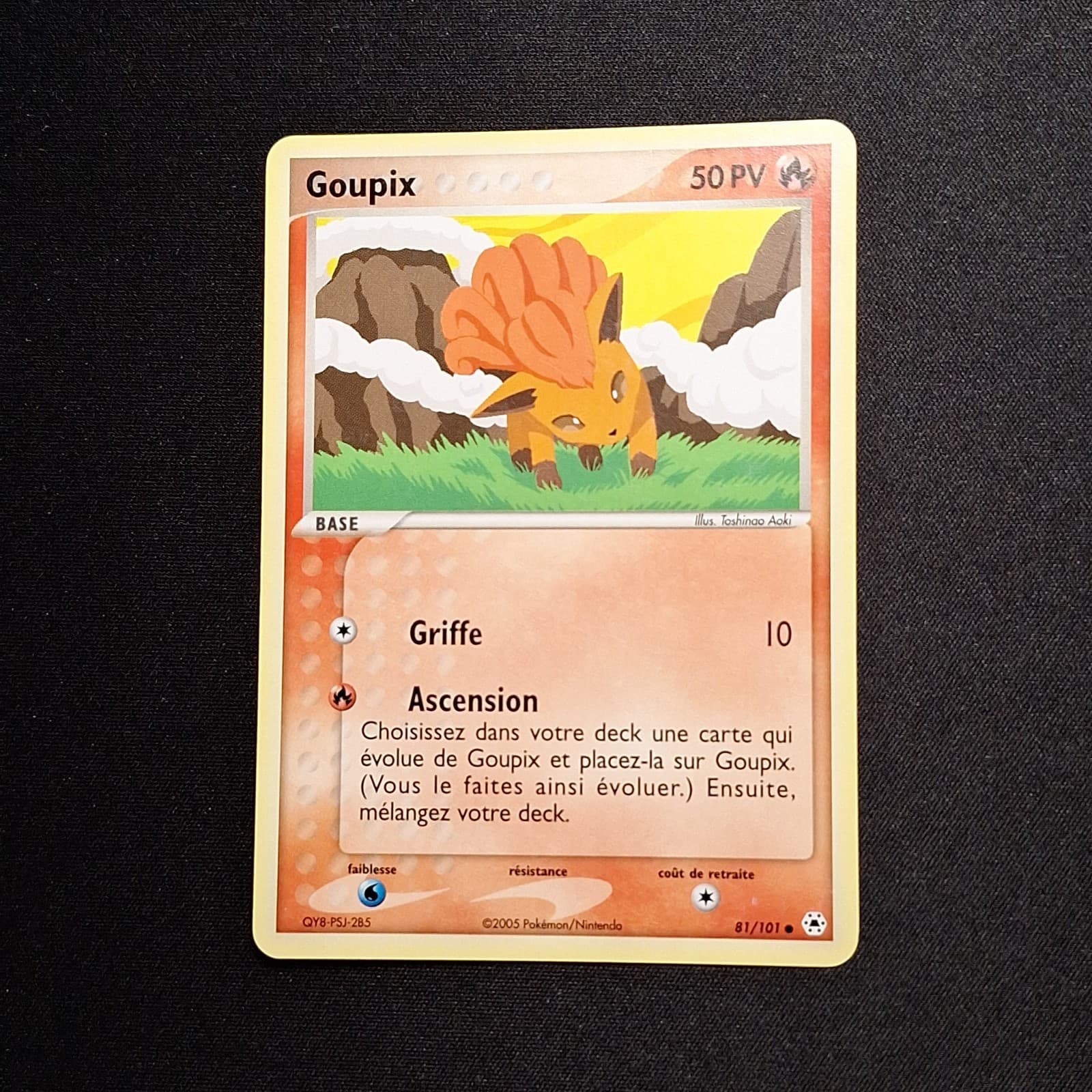 Goupix 81/101 EX Légendes Oubliées Carte Pokemon FR