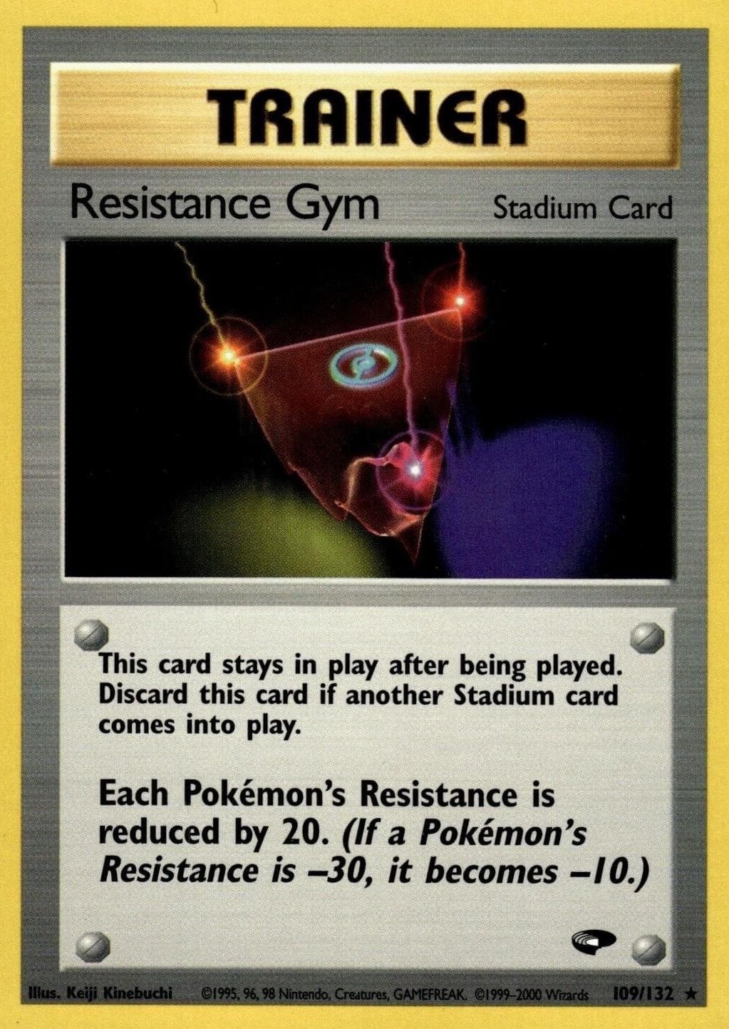 Pokémon TCG - Resistance Gym - 109/132 - Rare - Gym Challenge [Moderate Play]