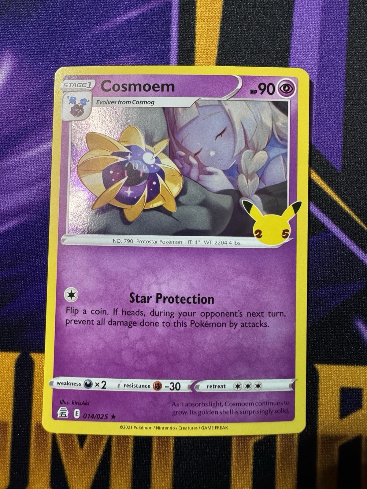 Pokemon TCG 25th Anniversary Celebrations - 14/25 Cosmoem Holo
