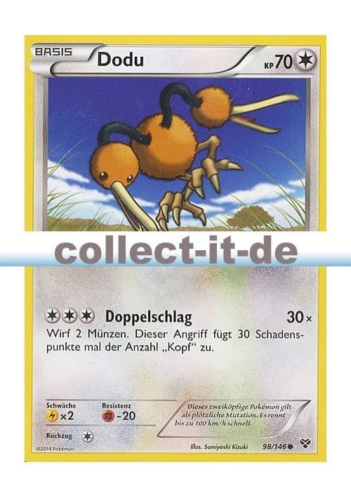 Pokemon XY 98/146 - Dodu  Deutsch