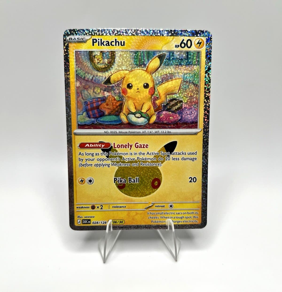 Pikachu 028/128 Pokémon 30th Celebration Special Pikachu set 06/30