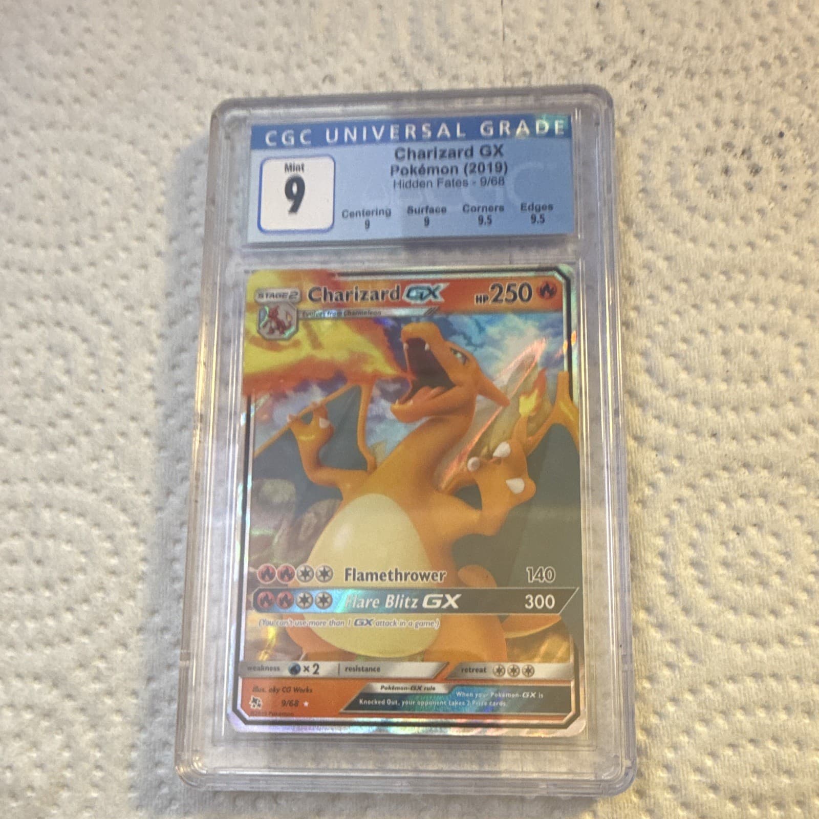 CGC 9 Charizard GX Hidden Fates 9/68 (2019) Holo Ultra Rare GX