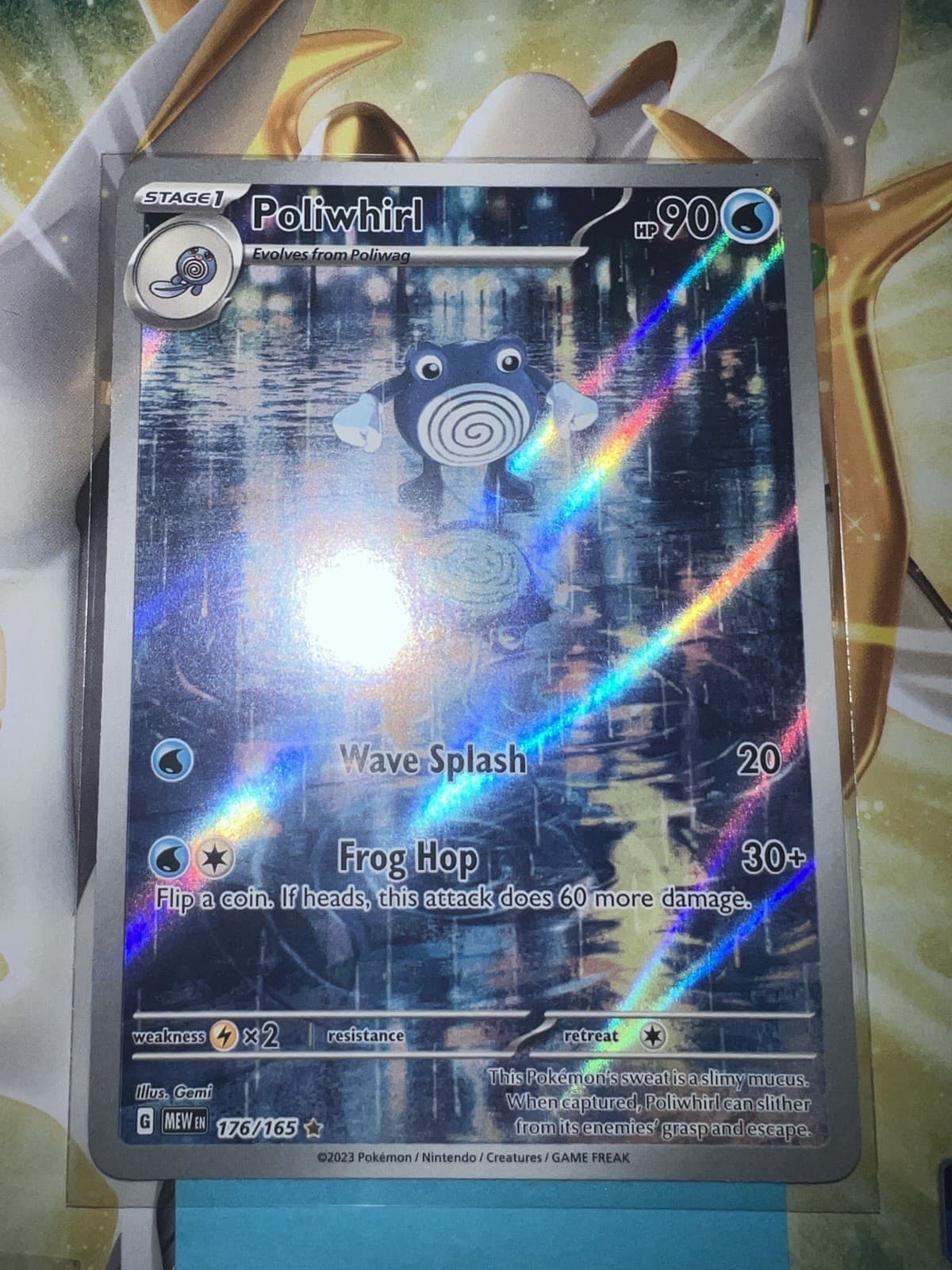 Poliwhirl 176/165 Illustration Rare Pokemon Scarlet & Violet 151 Holo NM