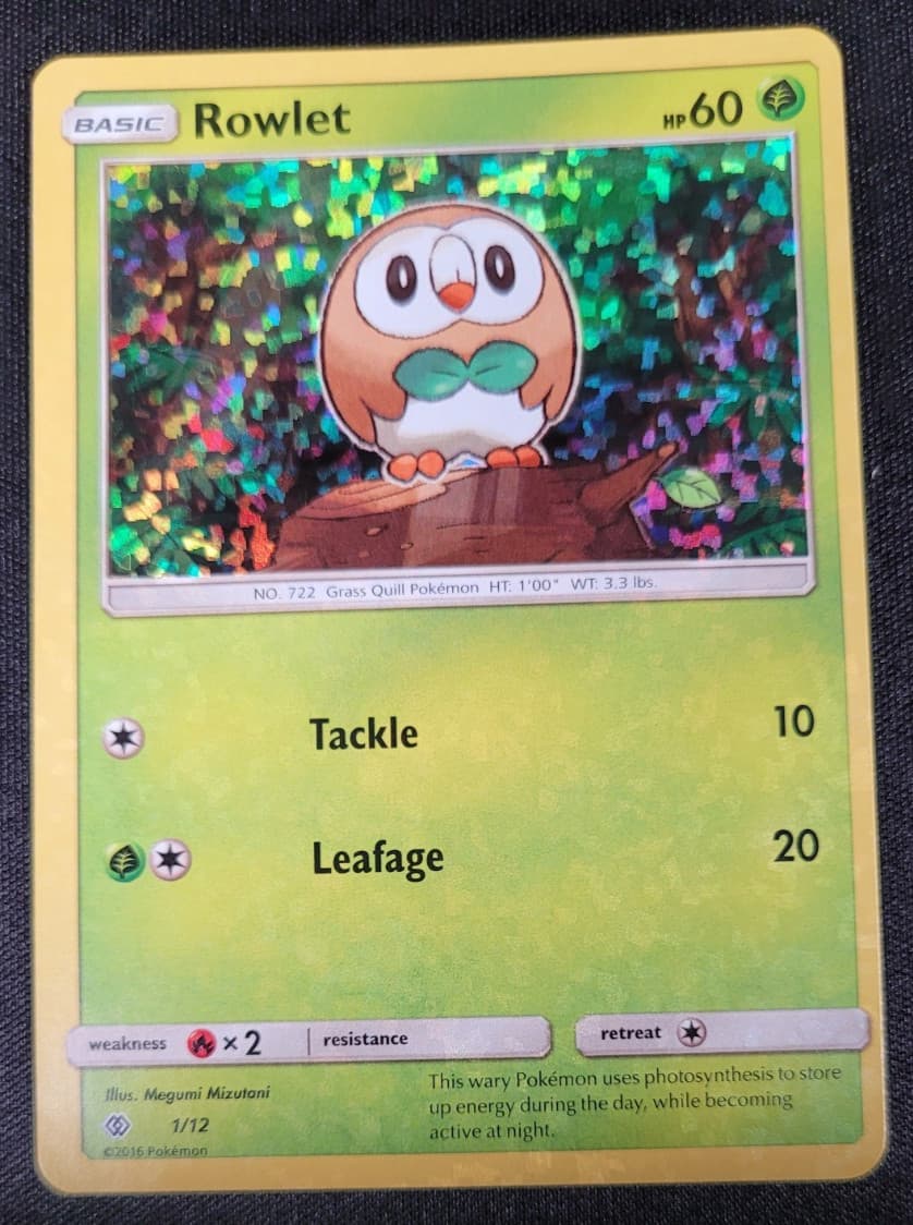 Rowlet (Holo) Pokemon: McDonald's Promo 2017 - 1/12