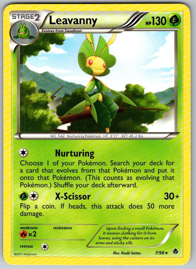 Leavanny 7/98 Rare Emerging Powers Pokemon Lightly Played