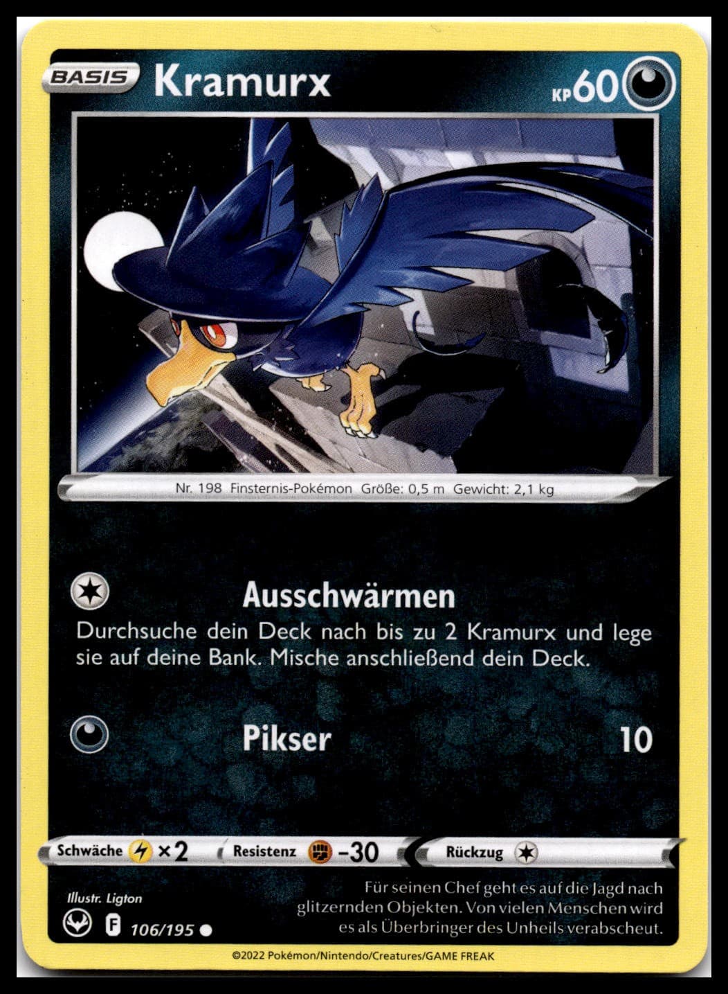 Kramurx 106 Silberne Sturmwinde Pokemon TCG