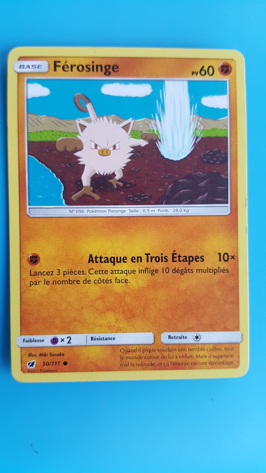 😃 😃 😃 Férosinge - SL4:Invasion Carmin - 50/111 - Carte Pokemon tbet