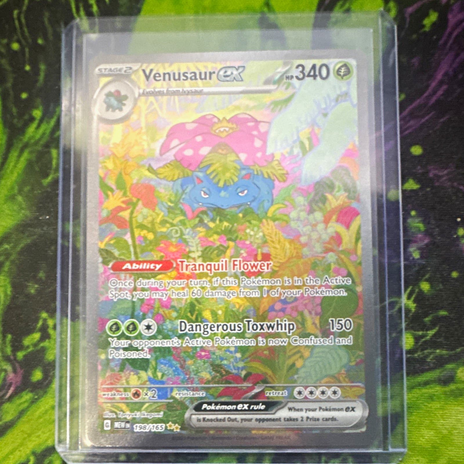 Pokemon TCG Venusaur ex 198/165 SV 151 SIR Holo Full Art English HP 340