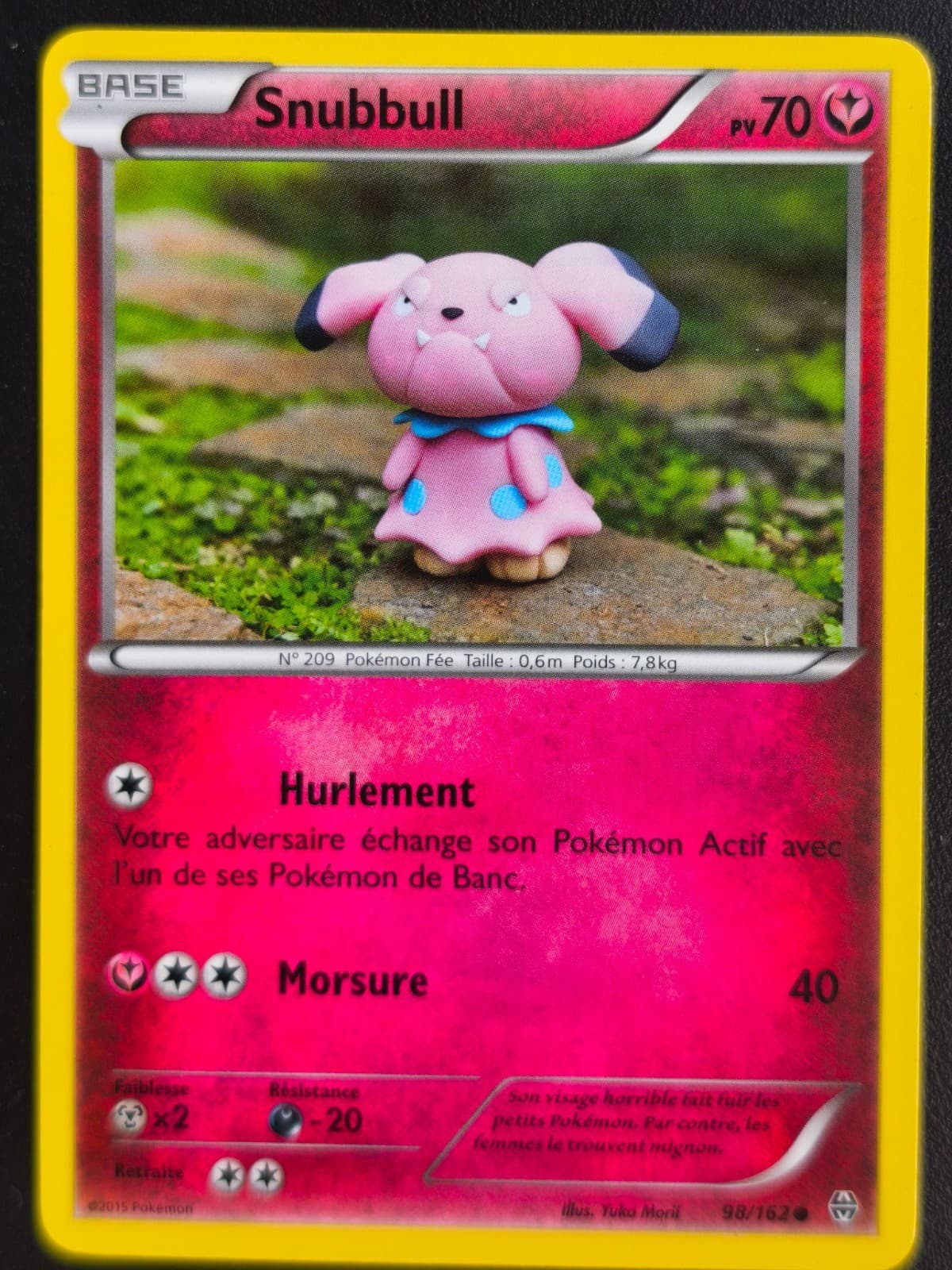Carte Pokémon Snubbull 98/162 XY Impulsion Turbo FR Excellent / NEAR MINT 