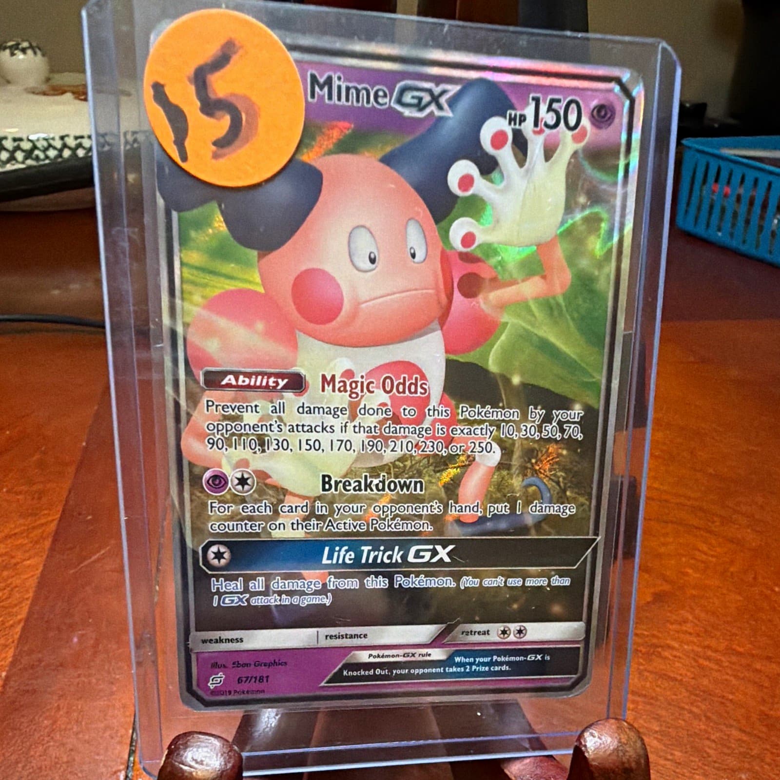 The Pokémon Company Mr. Mime GX 67/181 Team Up Ultra Rare Holo EN 150 2019