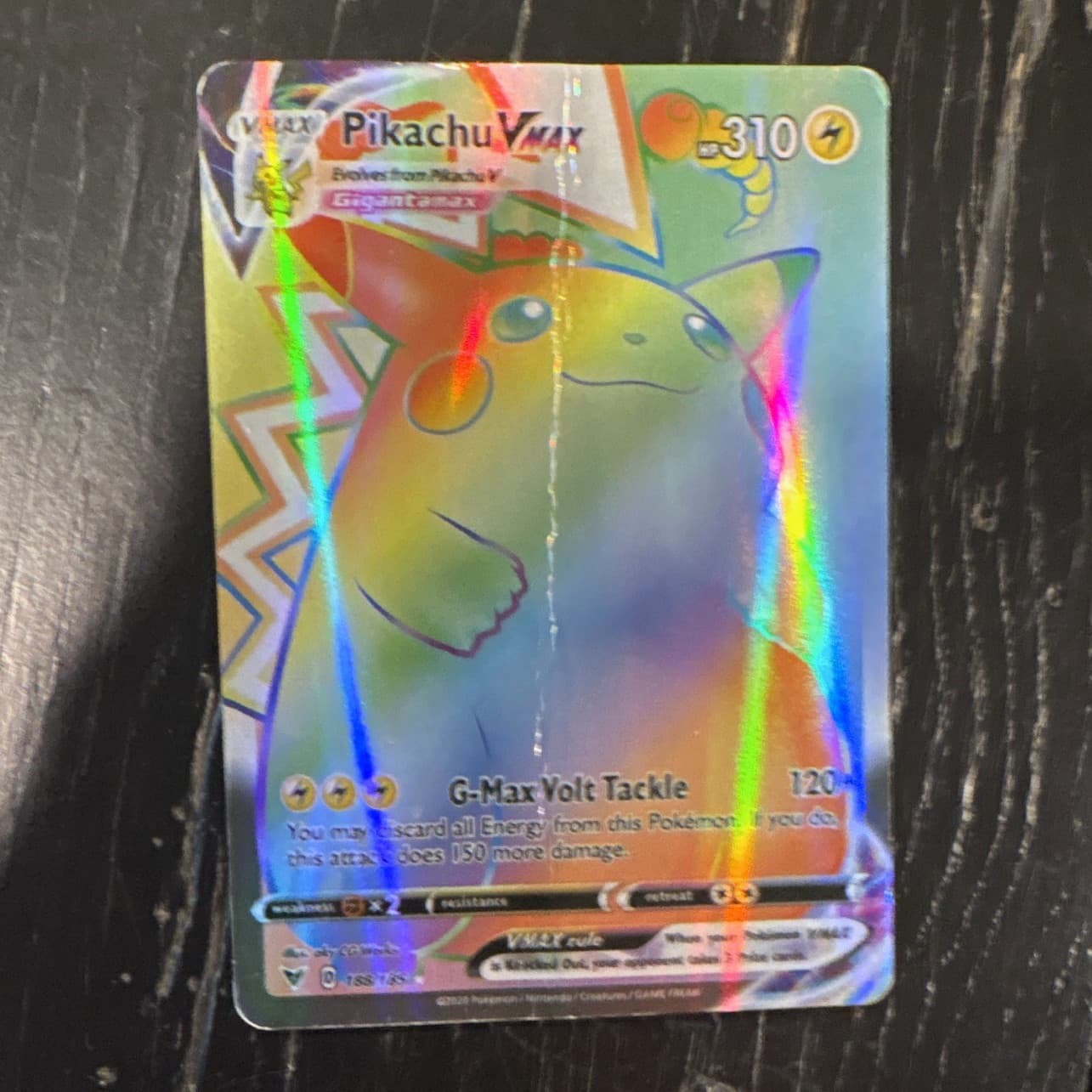 Pokemon Co Pikachu VMAX 188/185 Vivid Voltage Secret Rare Holo 310 HP EN