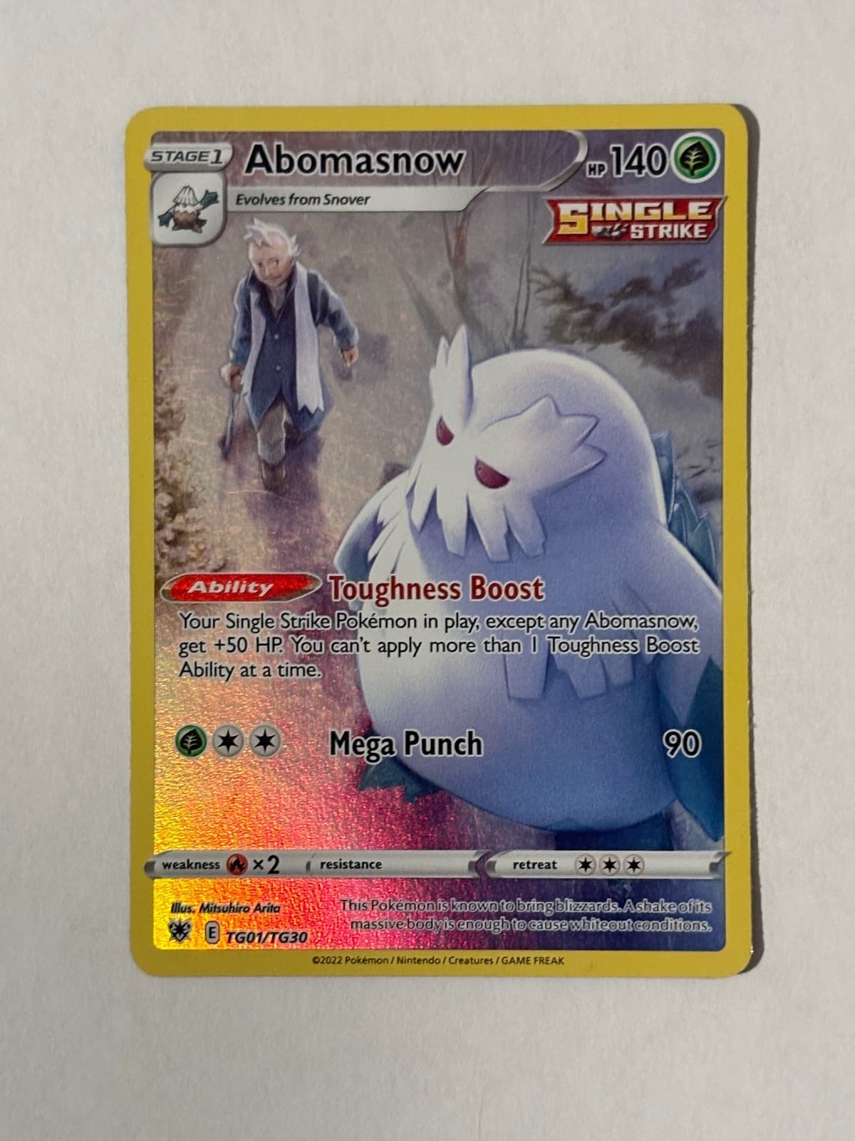 Abomasnow TG01/TG30 Holo Astral Radiance Trainer Gallery Pokemon LP