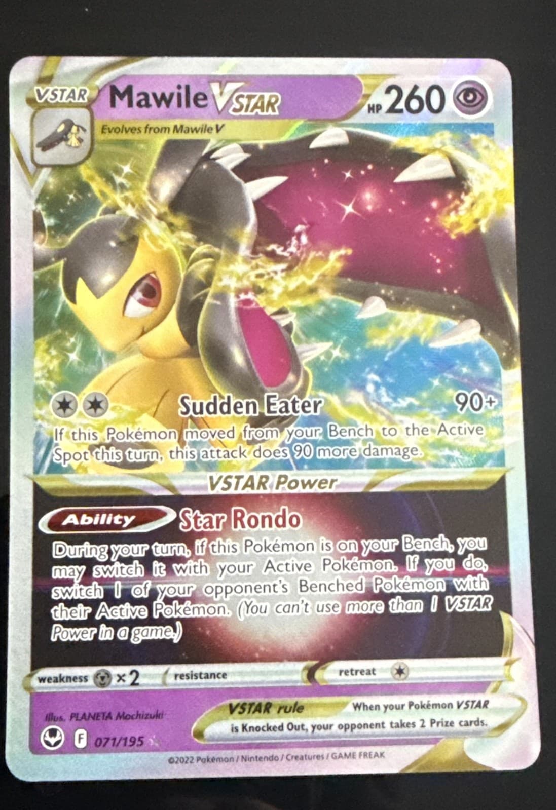Mawile VSTAR 071/195 Swsh12: Sword & Shield - Silver Tempest Holo