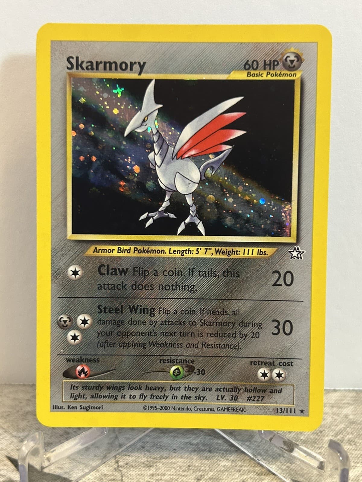 Skarmory (Holo) #13/111 – Neo Genesis Unlimited Pokémon Card