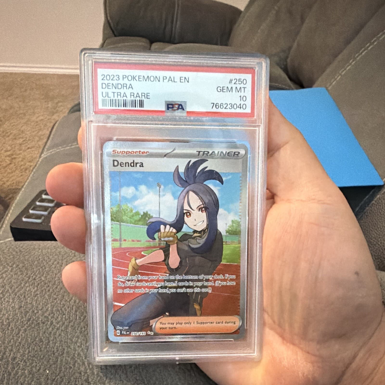 Pokemon Company 2023 Dendra 250/193 Sv02 Paldea Evolved Ultra Rare Holo PSA 10