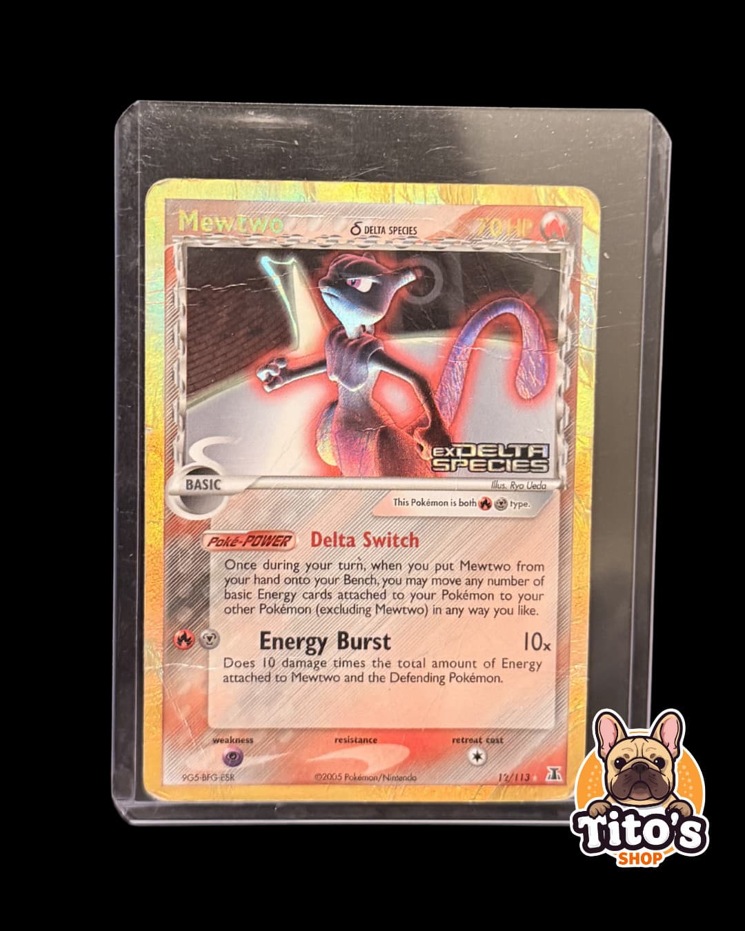 Pokemon 2005 Mewtwo (Delta Species) 12/113 Delta Species Holo