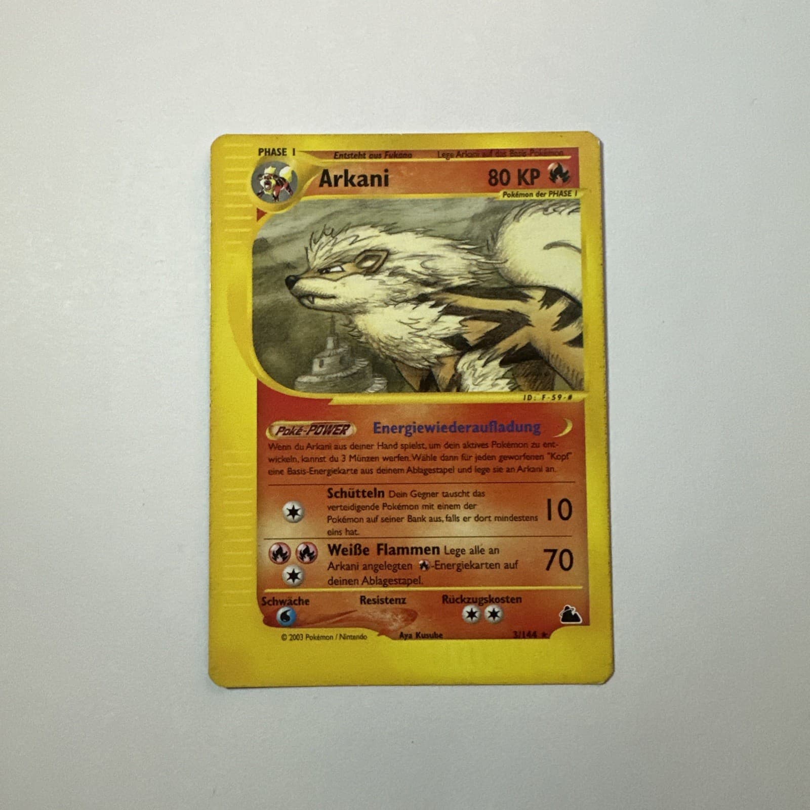 Pokémon - Arkani - 3/144 - Skyridge - Deutsch 