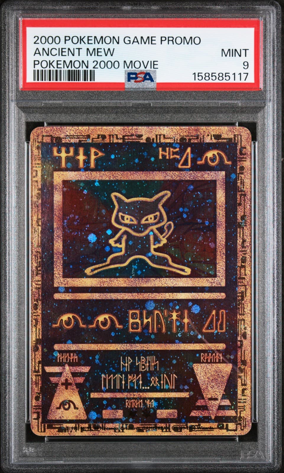 Ancient Mew Pokemon Game Movie Pokemon 2000 Movie PSA 9