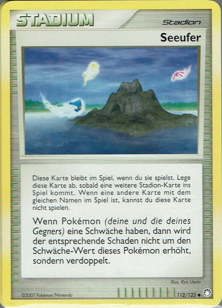 Pokemon Karte Trading Card Game Geheimnisvolle Schätze Nr. 112/123 Seeufer
