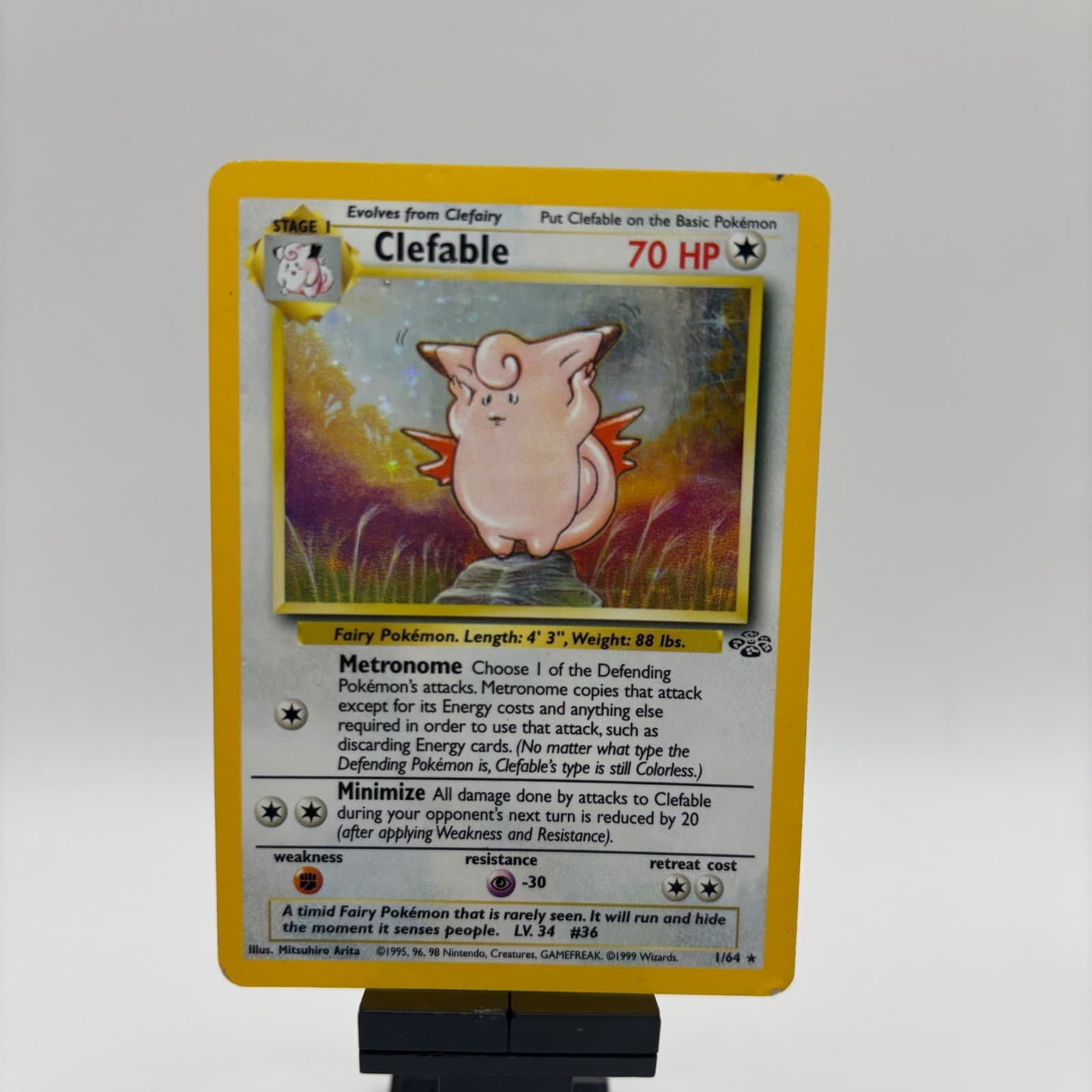 Clefable 01/64 Holo Jungle Pokemon WOTC MP