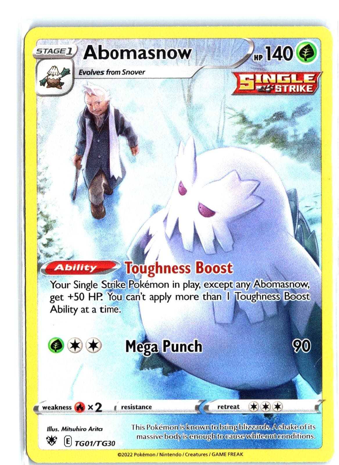 Abomasnow TG01/TG30 Holo Astral Radiance Trainer Gallery Pokemon NM/M