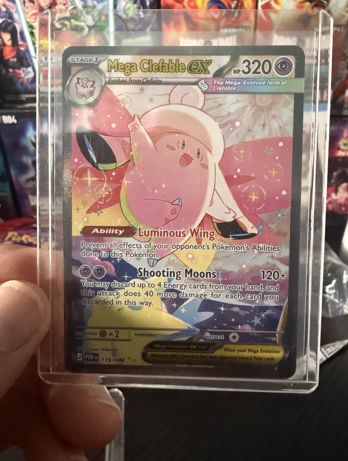 Pokemon TCG Mega Clefable EX Perfect Order 119/088 Rare Full Art Holo PT