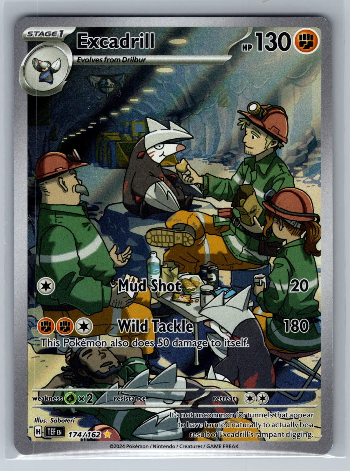 Pokemon 2024 Temporal Forces Excadrill #174/162 Secret Rare — photo 1 of 2