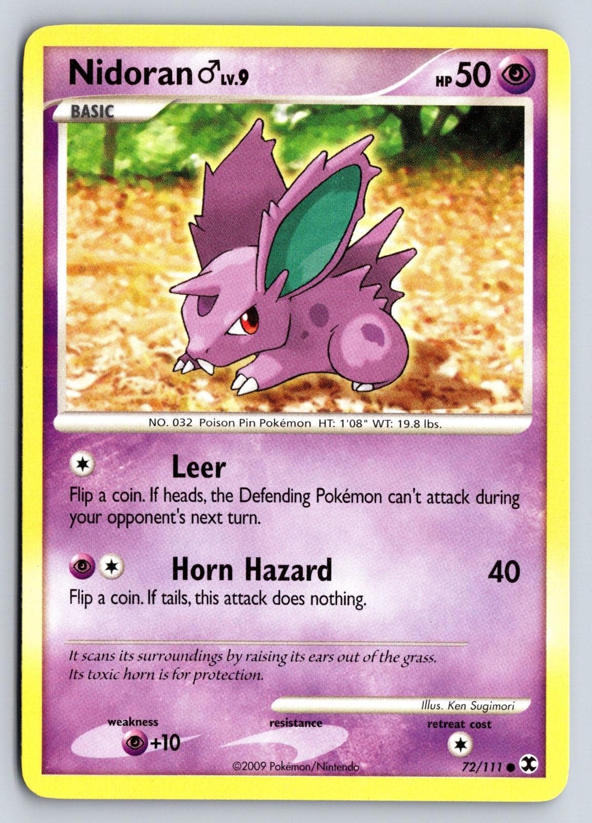 Nidoran M 72/111 Rising Rivals Pokemon