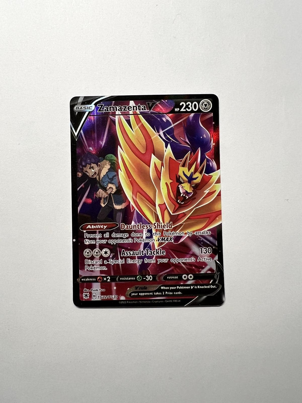 Zamazenta V TG22/TG30 Holo V Rare Astral Radiance Trainer Gallery Pokemon NM/M