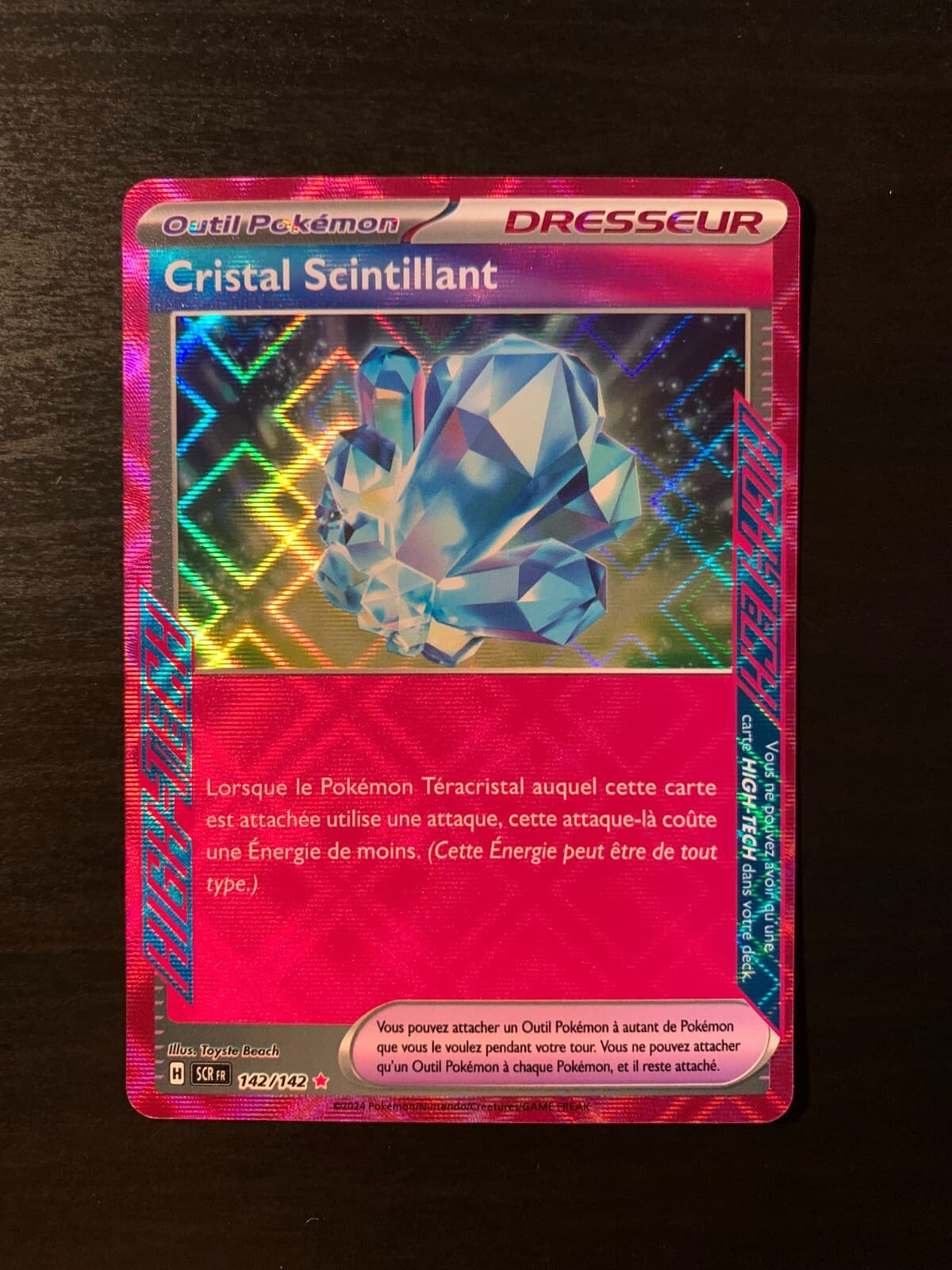 Carte Pokémon Cristal Scintillant 142/142 SCR Couronne Stellaire FR NEUF