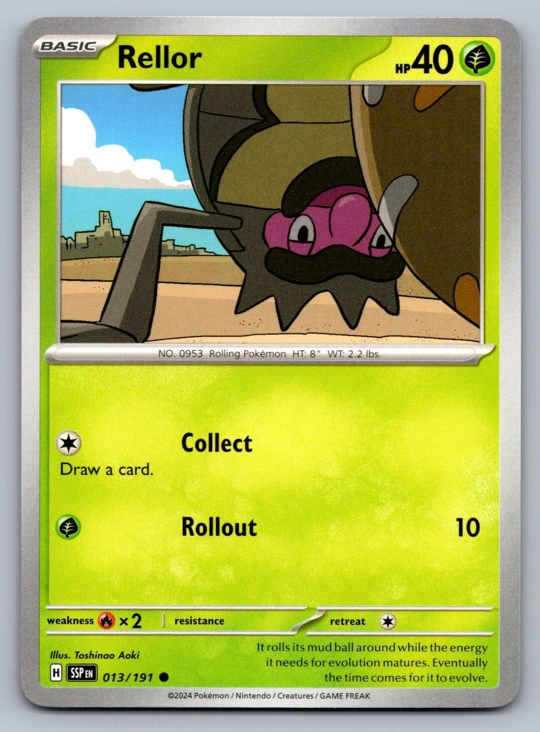 Pokemon TCG Surging Sparks Rellor #13