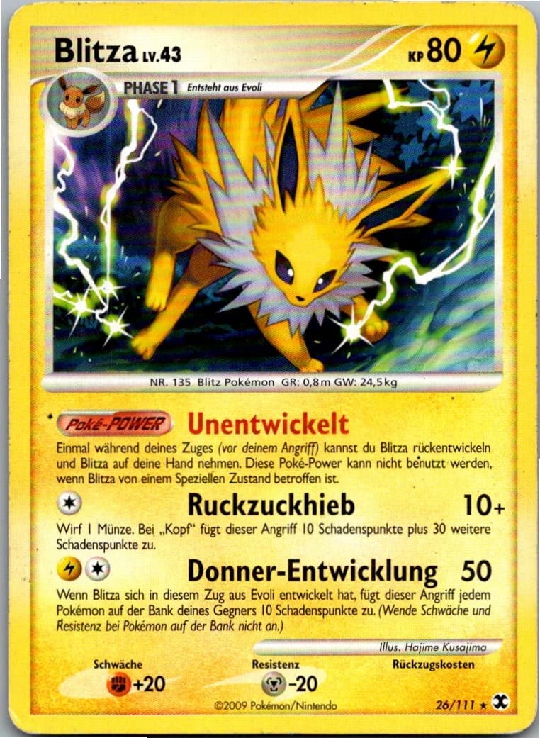 Blitza 26/111 Aufstieg Der Rivalen Deutsch Pokemon Sammelkarte