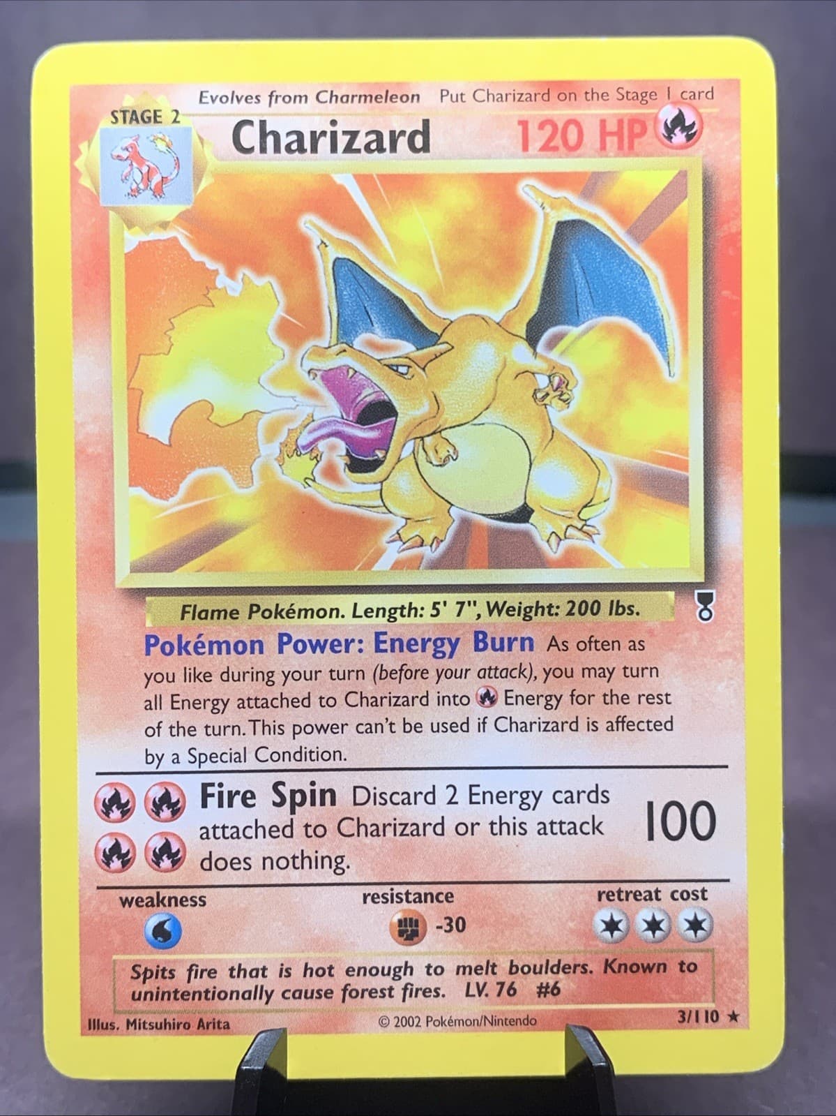 Pokemon TCG Charizard 3/110 Legendary Collection Rare Deck Exclusives VTG WOTC