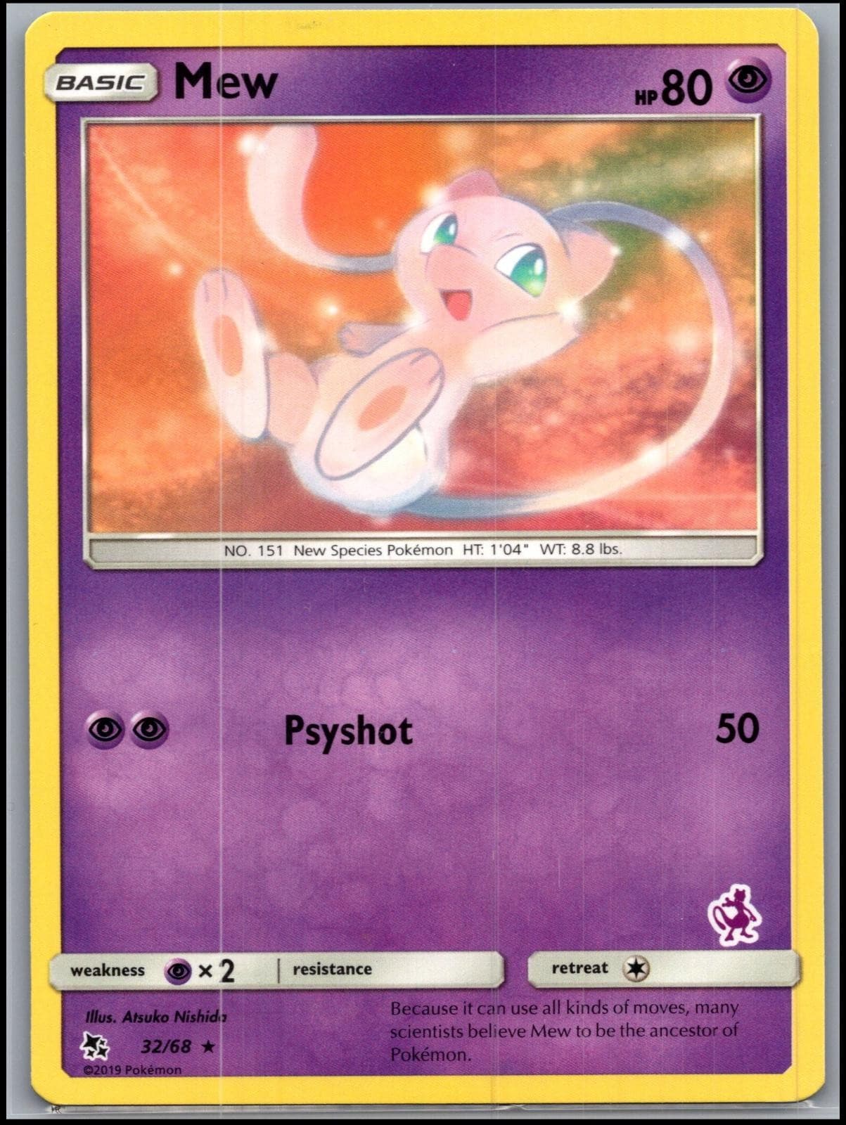 MEW 32/68 Hidden Fates NM