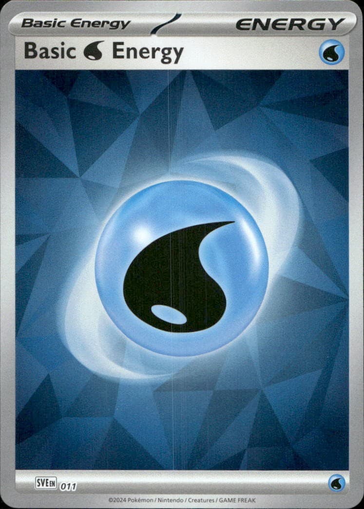 Basic Water Energy - 011 11 SVE Scarlet & Violet Energies Holo C NM