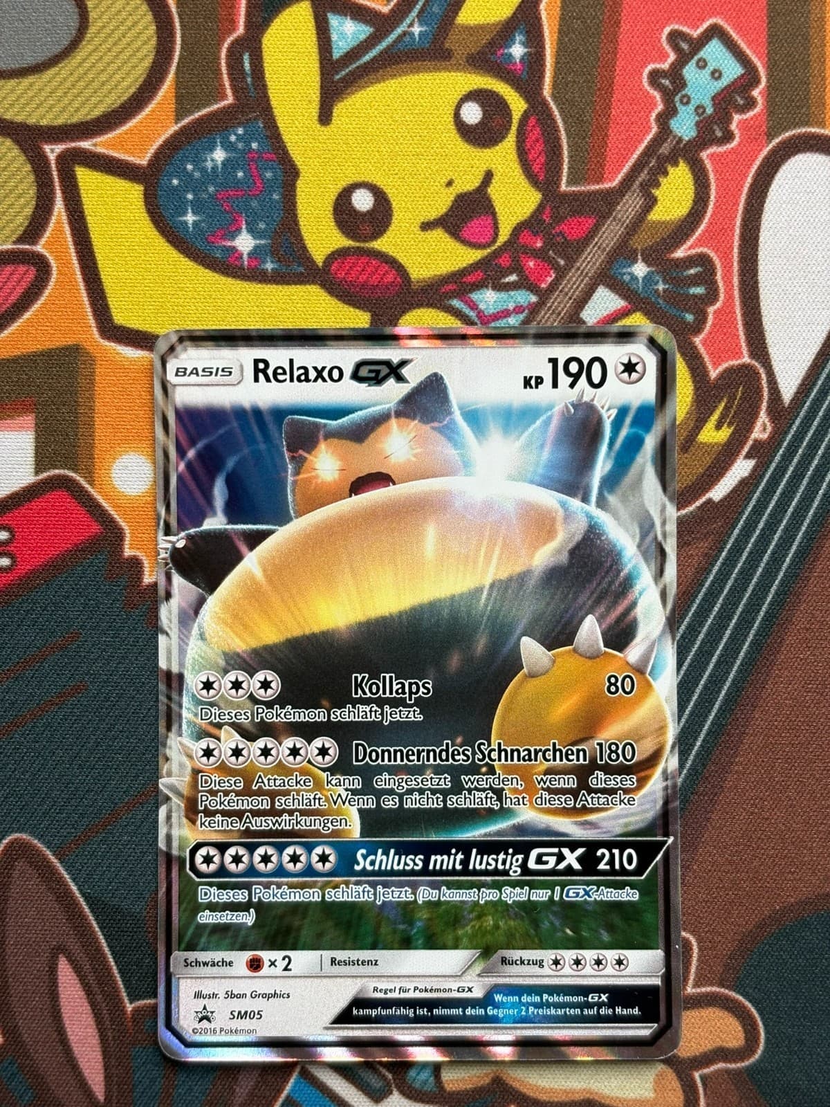 Relaxo GX SM 05 Promo deutsch Pokemon Karten NM-EX