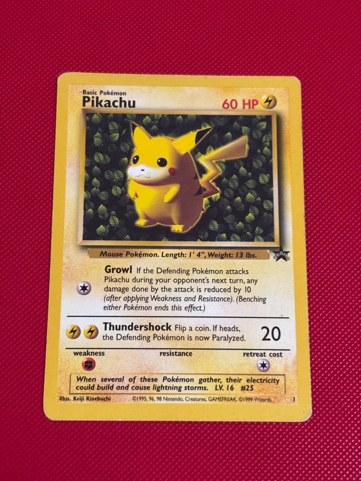POKEMON! Pikachu - 1/53 - WoTC Black Star Promo - LP