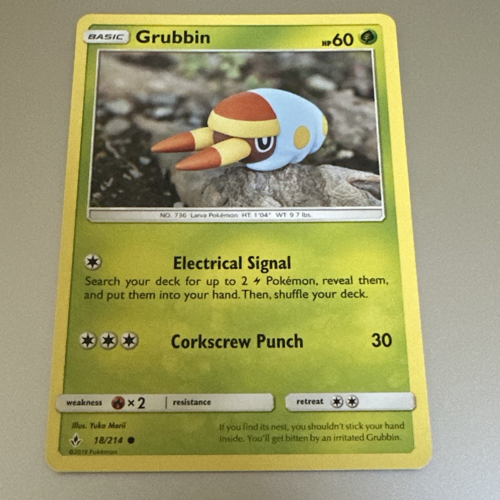 Grubbin Common SM - Unbroken Bonds 18/214 NM - Buy 3 Get 2 Free