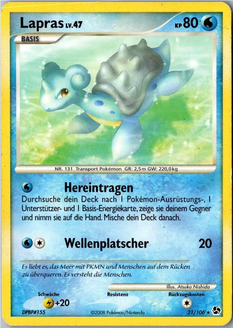 Pokemon Lapras 21/106 Epische Begegnungen Deutsch