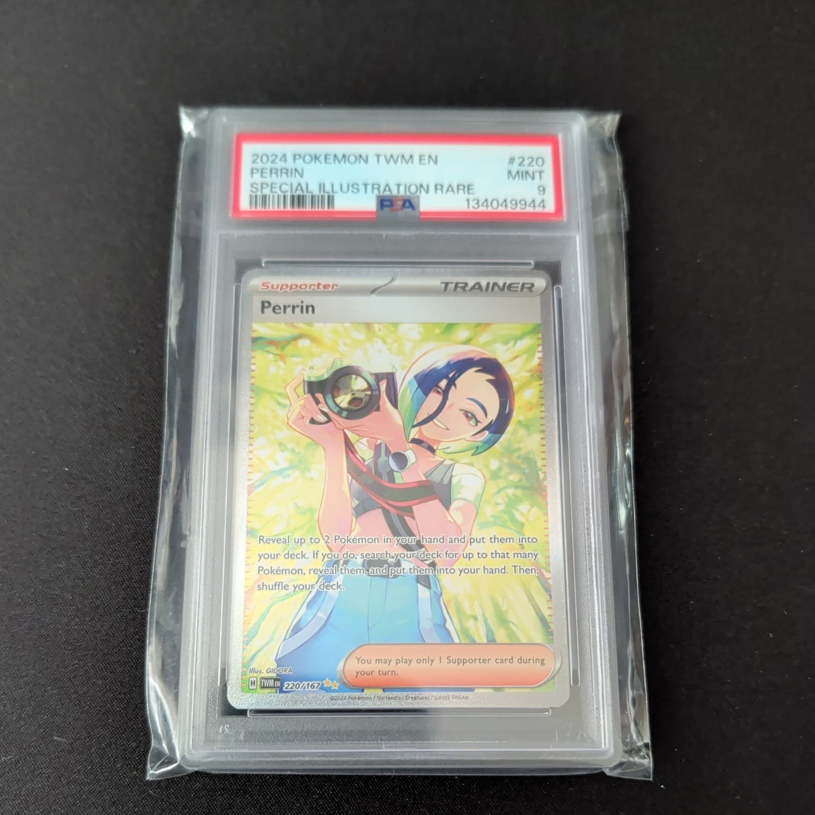 Perrin 220/167 Sv06: Twilight Masquerade Holo PSA 9 Mint Pokémon TCG Full Art