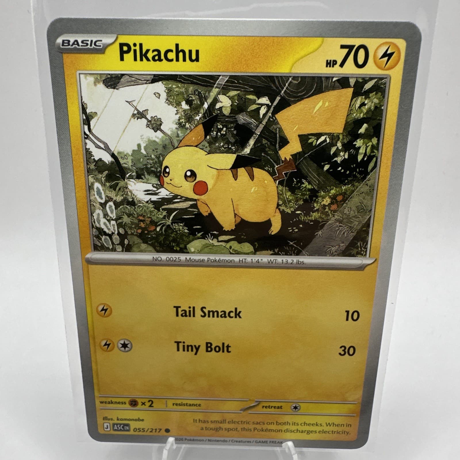 Pikachu 55/217 Ascended Heroes Pokemon Card  English
