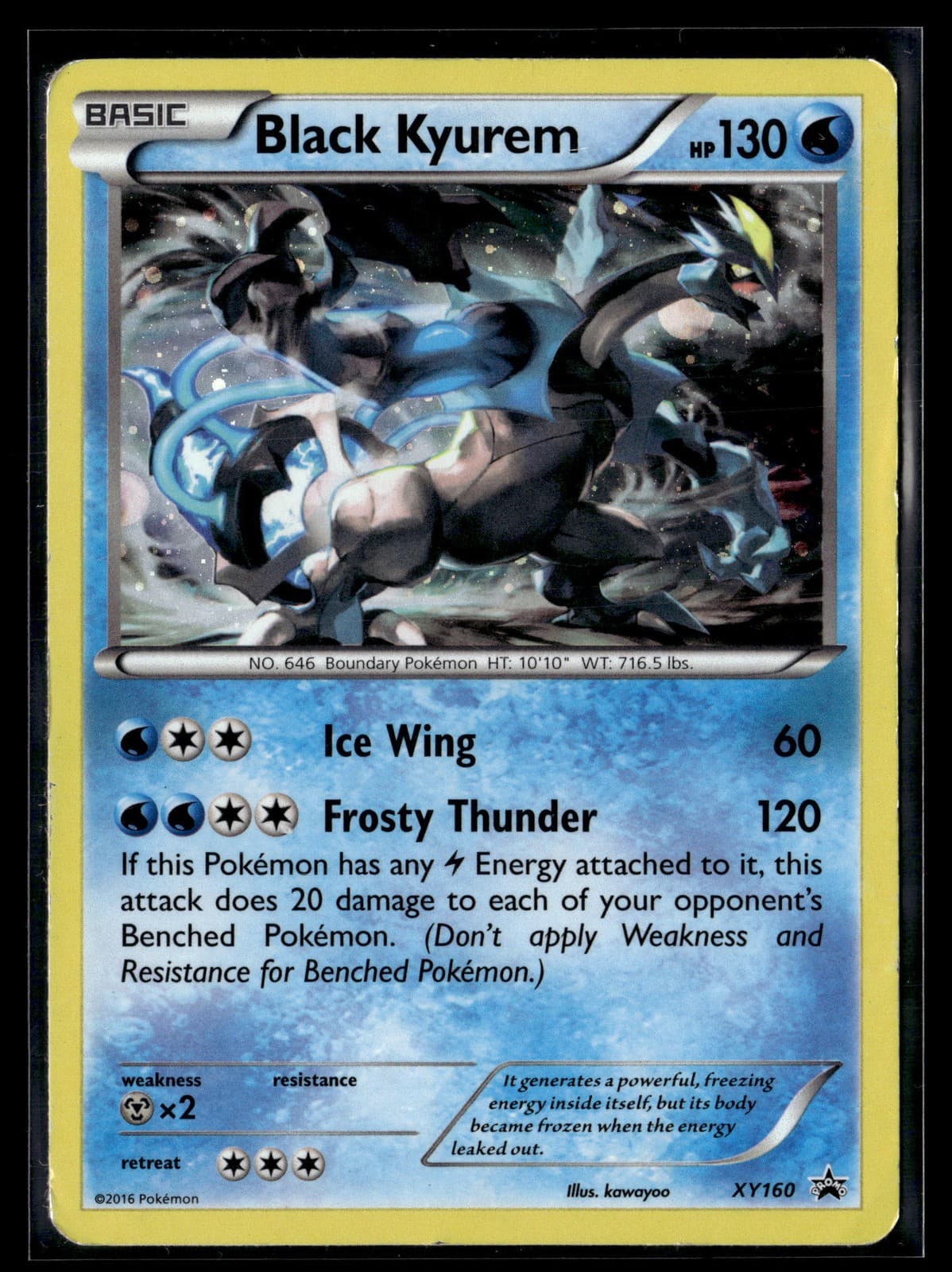 Pokemon TCG XY Promos #XY160 Black Kyurem Cosmos Holo