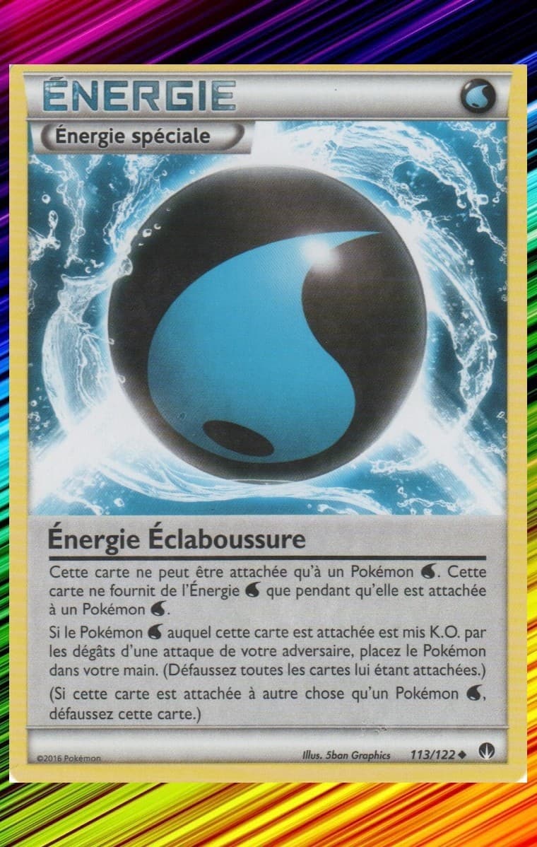 Énergie Éclaboussure - XY9:Rupture Turbo-113/122 - Carte Pokemon Neuve Française
