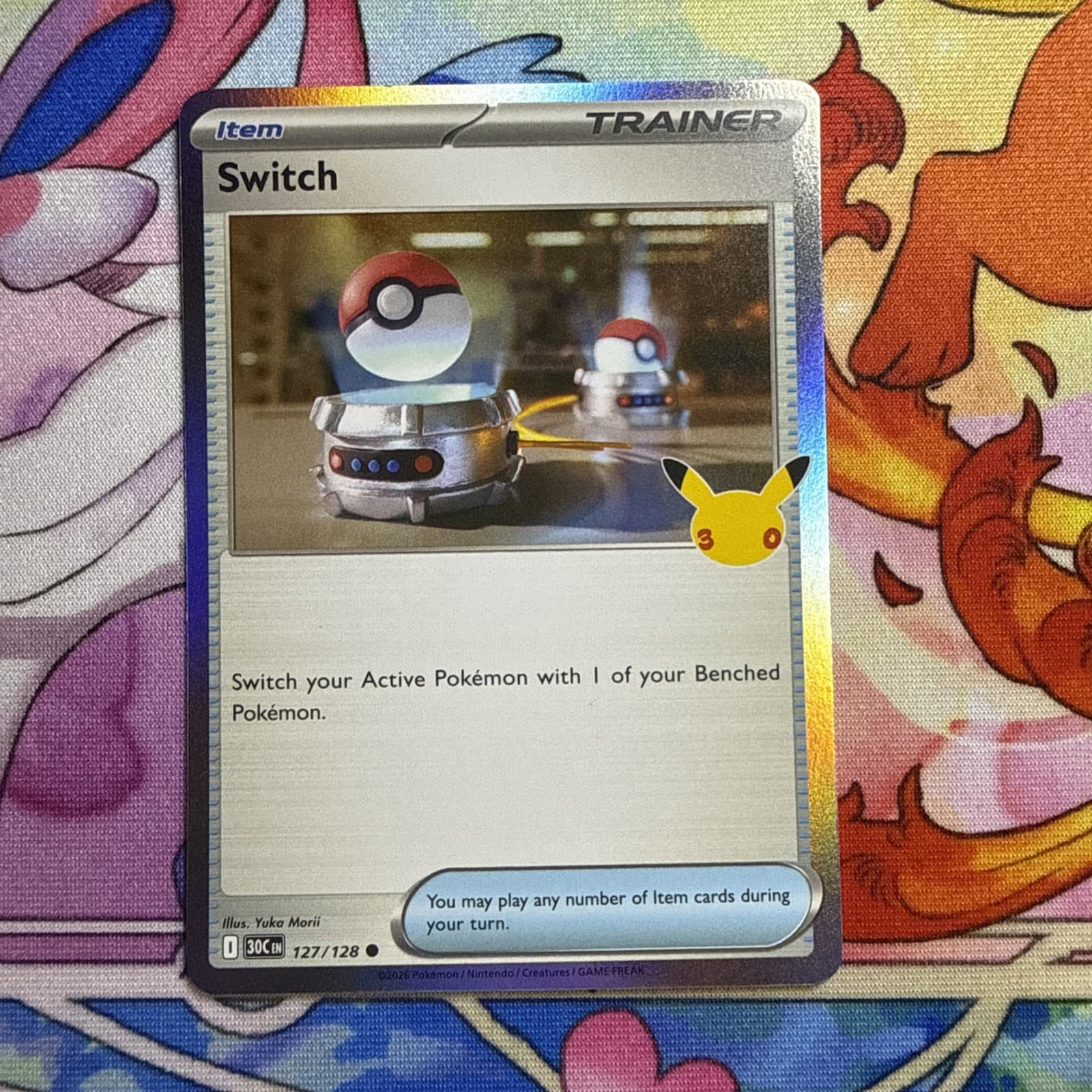 Switch 127/128 Common ME: 30th Celebration Pokemon Holo Near Mint