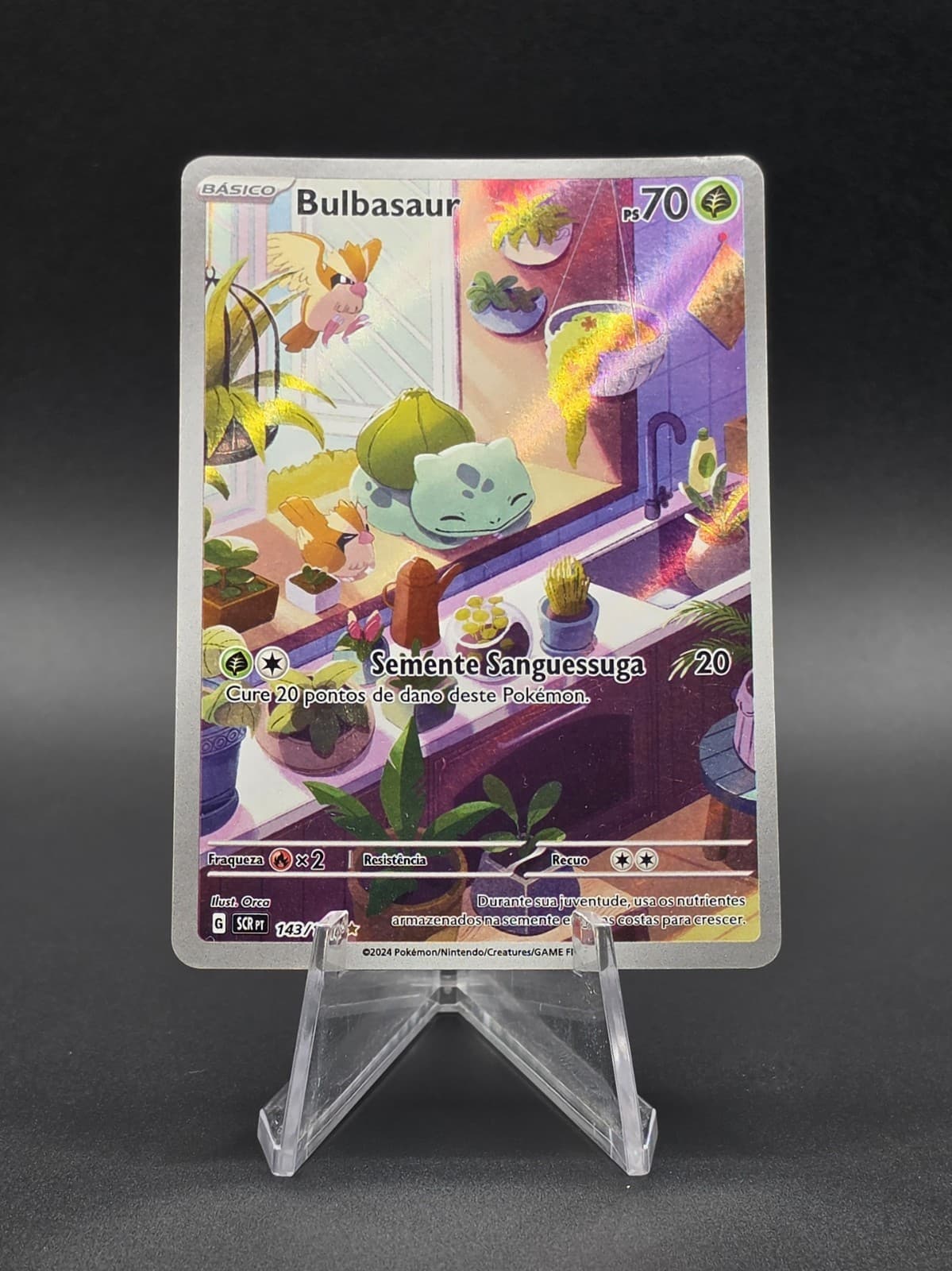 Bulbasaur 143/142 Stellar Crown Holo PORTUGUESE Version - LP