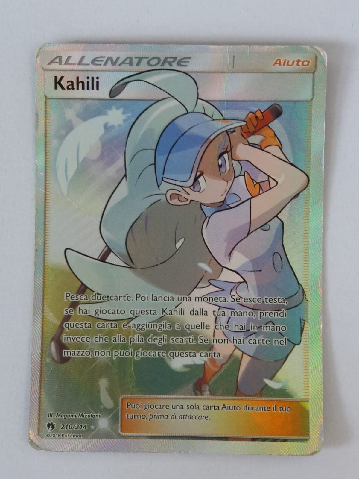 Lotto Carte Pokemon Kahili 210/214 Full Art Tuoni Perduti Near Mint