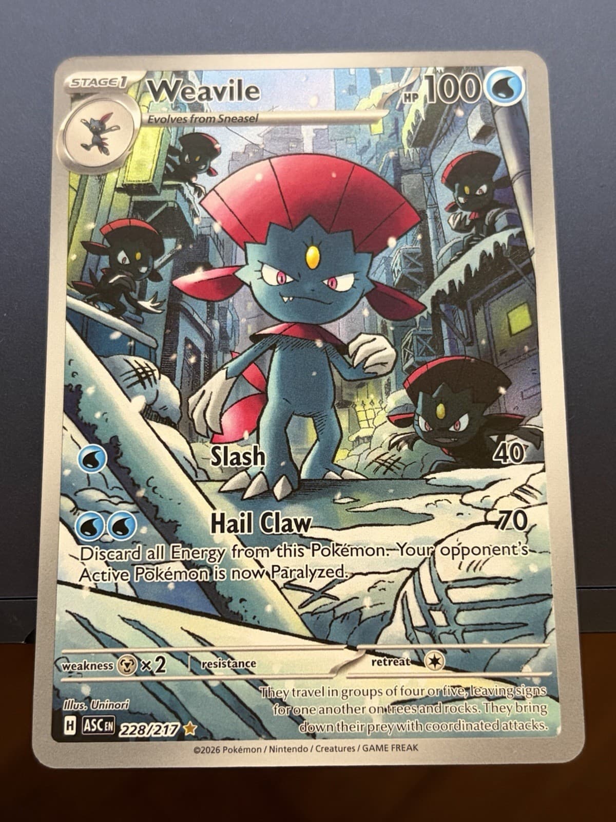 Weavile ME: Ascended Heroes 228/217 Pokemon