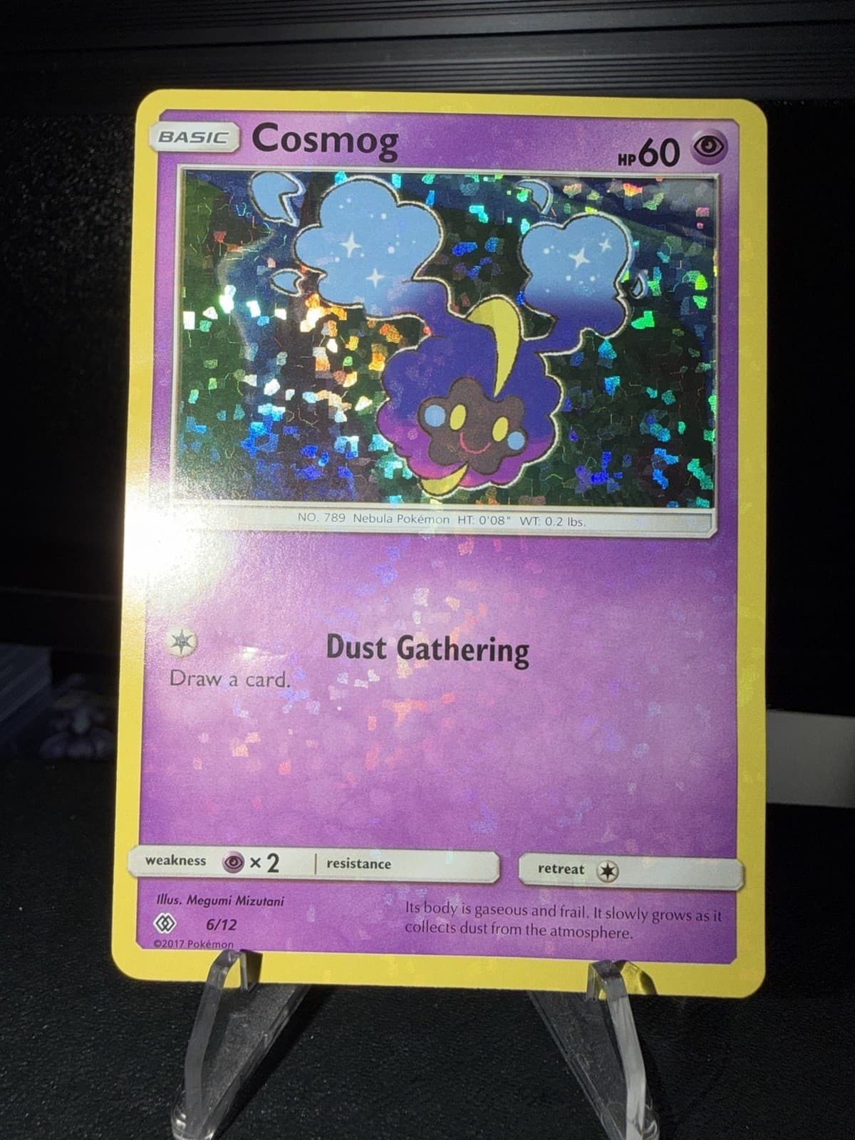 McDonald's Cosmog Holo Pokémon Card 2017 6/12 Promo