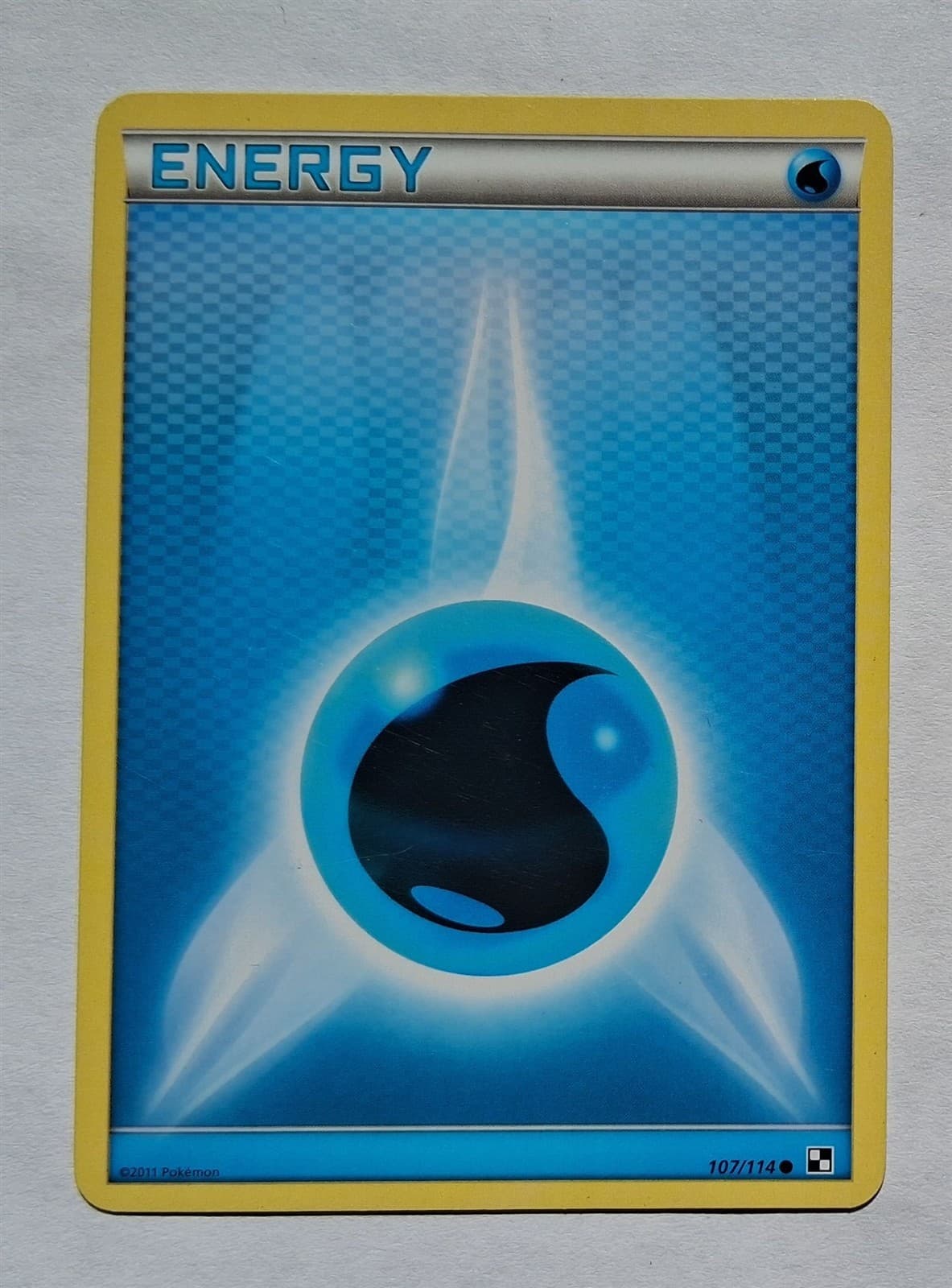 Pokemon - Water Energy - Black & White 107/114 - Common Basic - LP